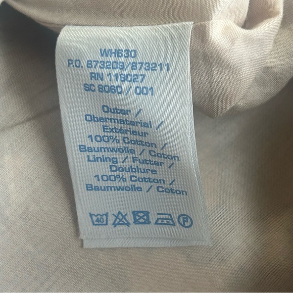 Boden Blue Tan Tapestry Notch Neck Shift Dress US 6 Woven Cotton Damask Print - Picture 8 of 8